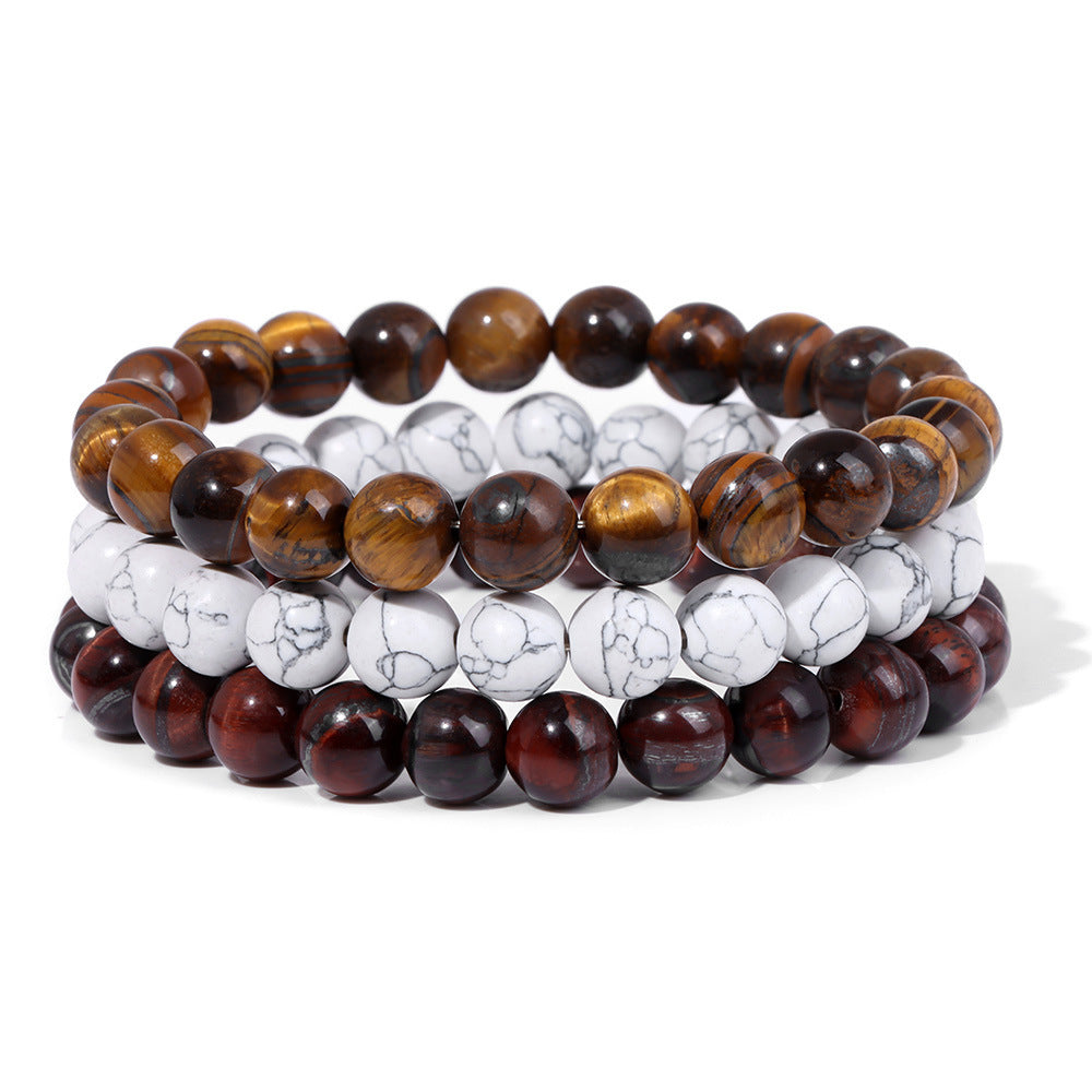 Natural Stone Bead Bracelet For Men