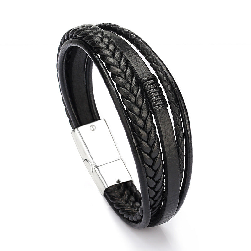 Classic Genuine Leather Bracelet For Men