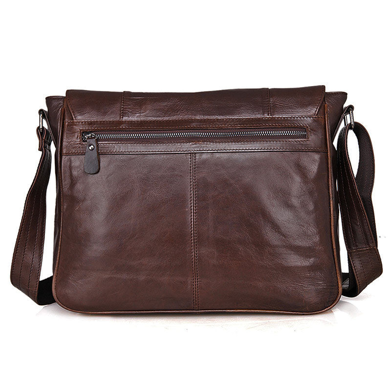 JMD leather bag Men Men's satchel retro head layer cowhide bag 7338