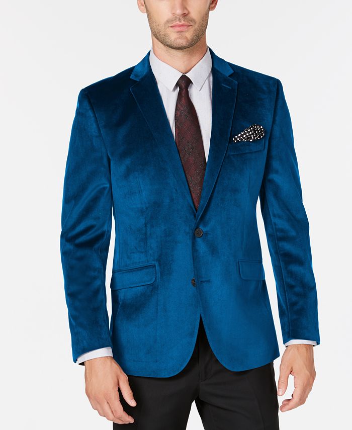 Bar III Velvet Slim-Fit Sport Coat