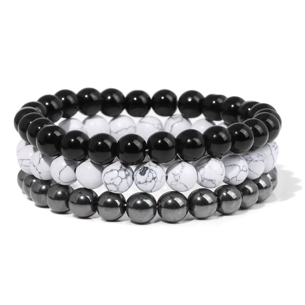 Natural Stone Bead Bracelet For Men