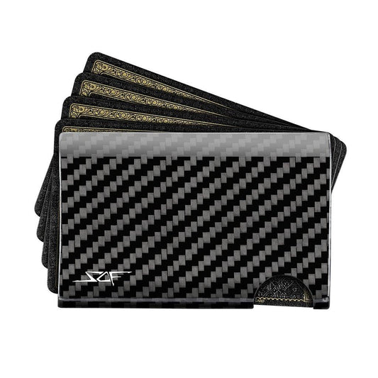 Real Carbon Fiber Cash & Card Slim Wallet