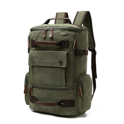 Men's Backpack Vintage Canvas Backpack School Bag Men's Travel Bags