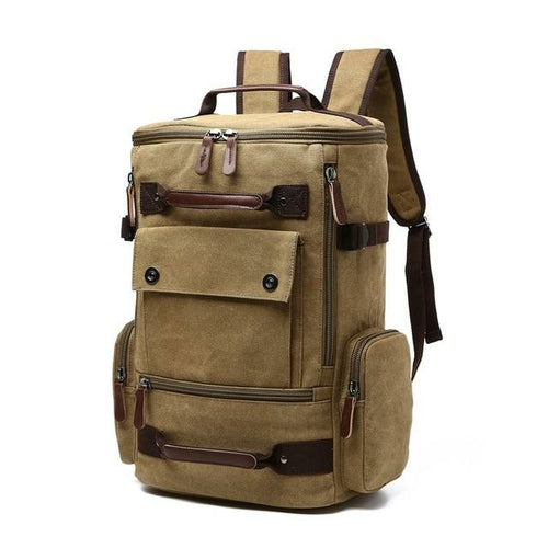 Men's Backpack Vintage Canvas Backpack School Bag Men's Travel Bags