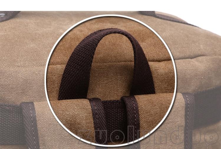 Men's Backpack Vintage Canvas Backpack School Bag Men's Travel Bags