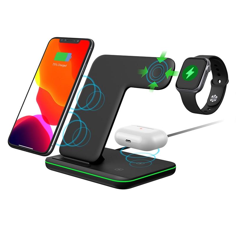 Ninja 15W 3 in 1 Fast Wireless Charging Station for Mobile Phones